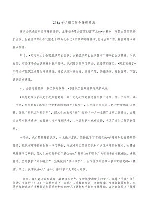 2023年组织工作会强调要求.docx
