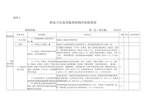 职业卫生技术服务机构评估检查表、自查审核情况报告.docx