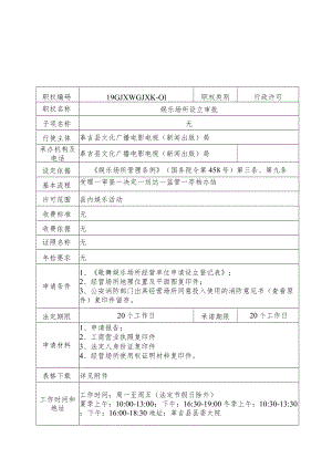 阿里地区革吉县文化广播电影电视新闻出版局行政许可服务指南.docx