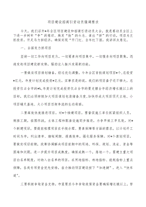 项目建设招商引资动员强调要求.docx