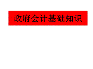 最新政府会计基础知识.ppt