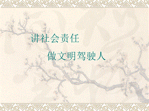 汽车驾驶员的社会责任.ppt