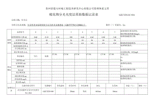 GZCTZX-JC-032-硫化物对苯二胺分光光度法分析原始数据记录表.docx