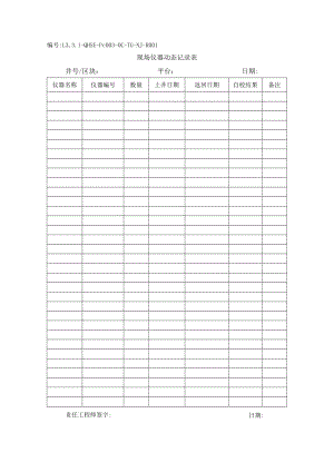 L3.3.1-QHSE-Pc003-OC-TG-NJ-R001 现场仪器动态记录表.docx