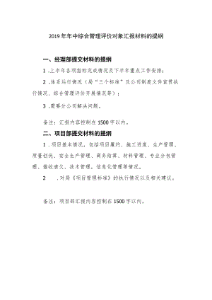 4. 2019年年中评价对象书面汇报材料提纲.docx