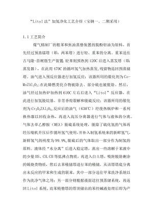 “Litol法”加氢净化工艺介绍.docx