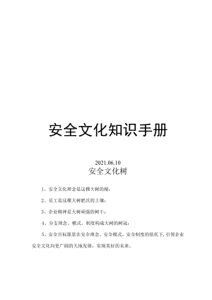 2022企业安全文化知识手册（91页）.docx