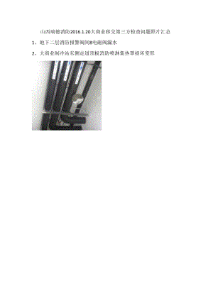 2016.1.20大商业移交第三方检查问题照片（山西瑞德消防）.docx