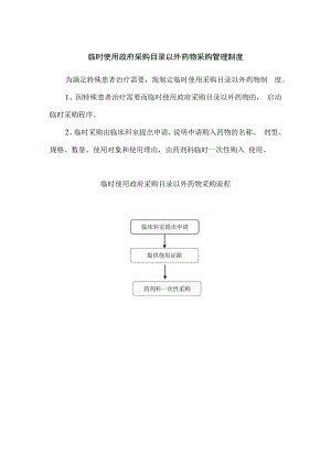 临时使用政府采购目录以外药物采购管理制度.docx