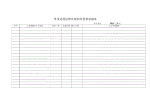 三体系认证环境适用法律法规和其他要求清单.docx