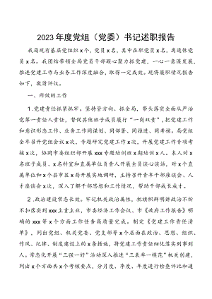 2023年度党组（党委）书记述职报告.docx