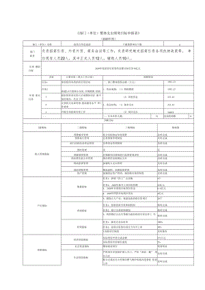 《部门单位整体支出绩效目标申报表》.docx