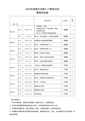 二OO九年第十四期SIYB培训班.docx