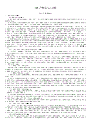 中国政法知识产权法考点总结.docx