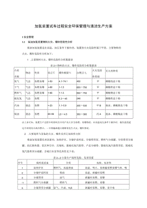 加氢装置试车过程安全环保管理与清洁生产方案.docx