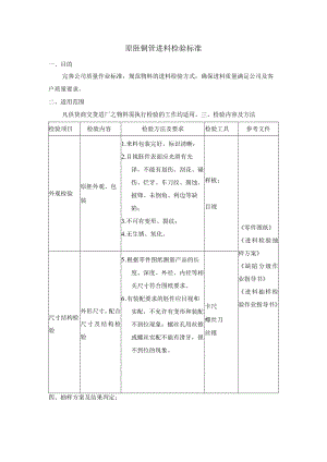 原胚铜管进料检验标准.docx