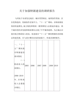 关于加强财源建设的调研报告.docx