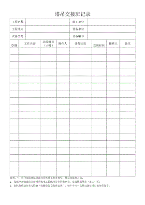 塔吊交接班记录.docx