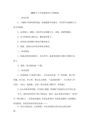 市区2023年幼儿园家庭教育公开课教案 新编4份.docx
