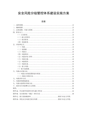 安全风险分级管控体系建设实施方案.docx