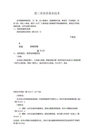 复旦中华传统体育课程讲义03剑术基本技术.docx