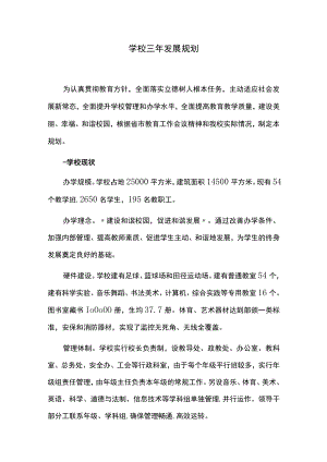 学校三年发展规划.docx