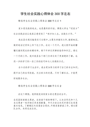 学生社会实践心得体会300字左右.docx
