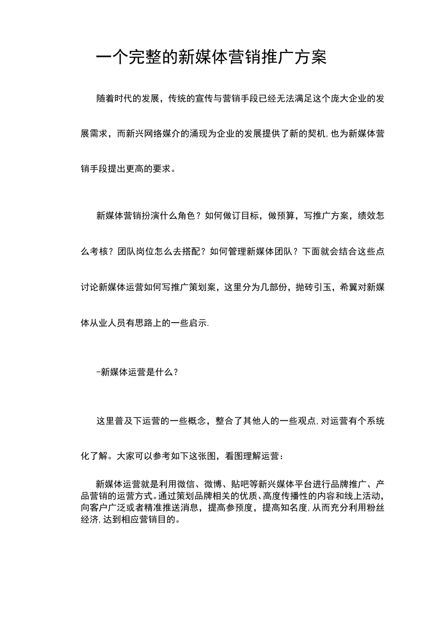 新媒体营销推广方案.docx_第1页