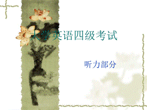 大学英语四级听力.ppt