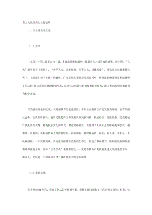 安全文化及安全文化建设.docx