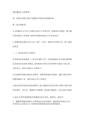 小区保安管理制度规定.docx