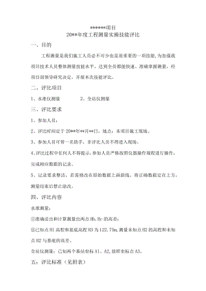 建筑施工水准仪、全站仪测量实操评比.docx
