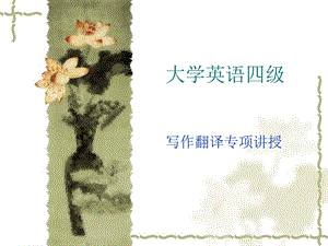 大学英语四级写作翻译.ppt