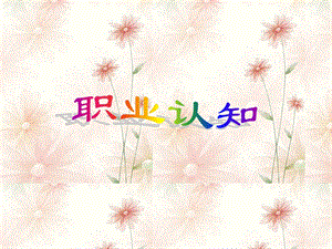 教案职业认知.ppt