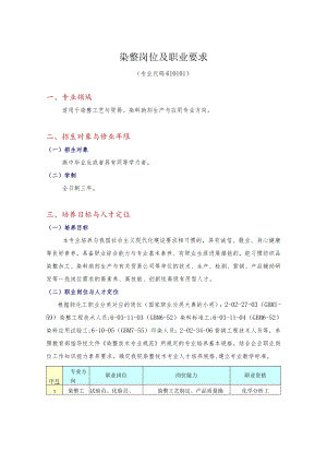 染整岗位及职业要求.docx