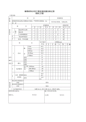 植物材料分项工程实测实量自检记录.docx