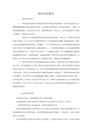 岗位评价报告.docx