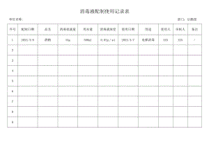 消毒液配制使用记录表.docx