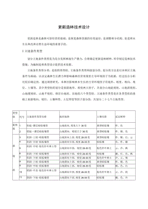 林场更新造林技术设计.docx