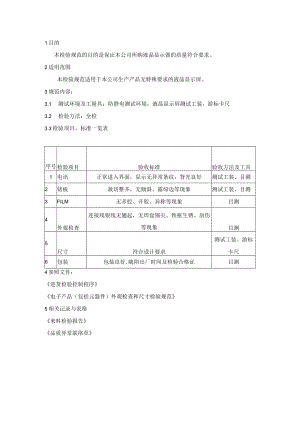液晶显示屏LCD-来料检验规范.docx