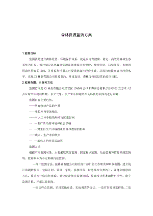 森林资源监测方案.docx