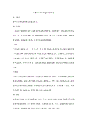 污水站出水水质超标原因汇总.docx