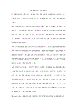 特钢厂安全生产心得体会.docx