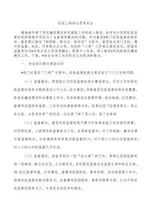 纪检三转体会思考发言.docx