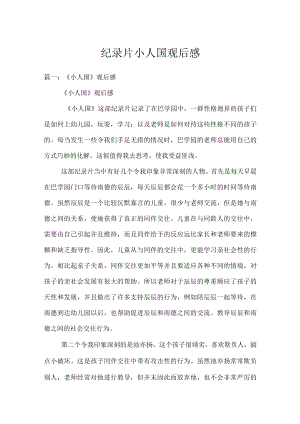 纪录片小人国观后感.docx