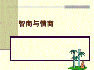 智商与情商培训资料.pptx