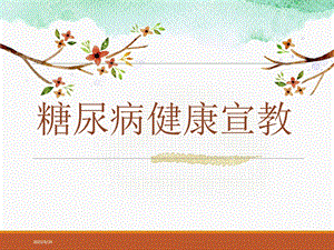 糖尿病健康宣教.pptx