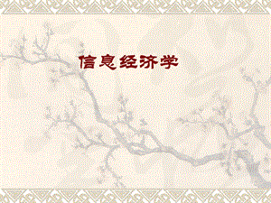 高级微观经济学(信息经济学).pptx
