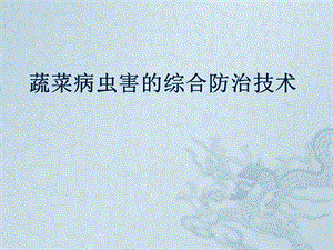 蔬菜病虫害综合防治技术.pptx