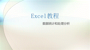 Excel数据分析.pptx